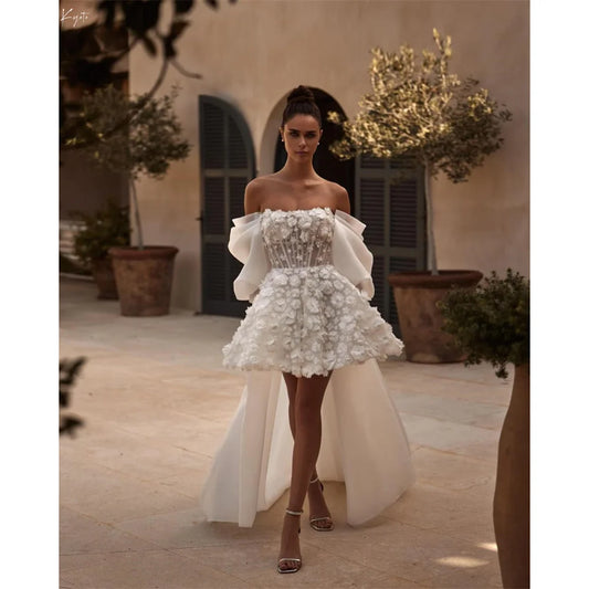 Elysia - 3D Detachable Floral Dress