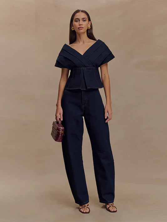 Monica - Sculpted Pant Set