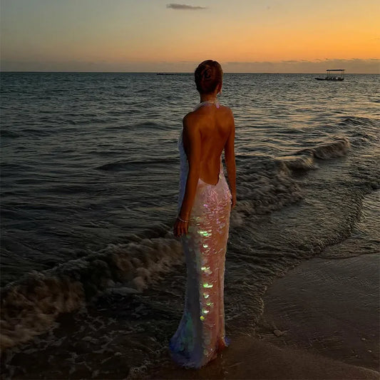 Ashley - Shining Sequin Maxi Dress